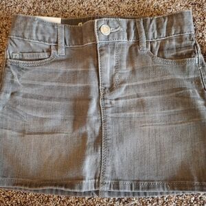 GAP Kids Gray Denim Skirt Girls 8 New With Tags